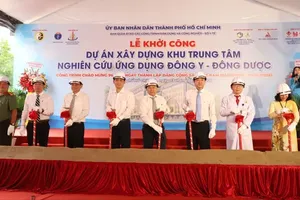 Construction project of the Applied Research Center for Traditional Medicine and Herbal Pharmaceuticals started on February 3. (Photo: SGGP)