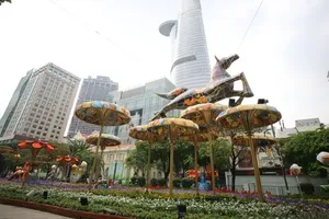 To facilitate convenient travel during the Lunar New Year festivities, Ho Chi Minh City has arranged nine temporary parking sites in the downtown area. (Photo: SGGP)