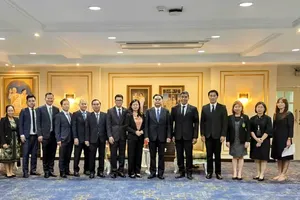 Delegates ffrom Ho Chi Minh City visit Bangkok City Hall. (Photo: SGGP)