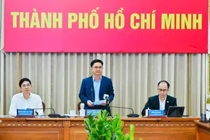 Vice Chairman of the Ho Chi Minh City People’s Committee Nguyen Manh Cuong, speaks at the event. (Photo: SGGP)