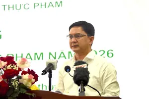 Vice Chairman of the Ho Chi Minh City People’s Committee, Nguyen Manh Cuong speaks at the launching ceremony. (Photo: SGGP)