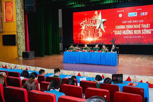 At the press conference of the open-air symphony concert (Photo: Organization board)