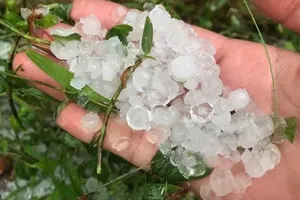 Thunderstorms, squalls, and hail are recorded in the provinces of Dien Bien, Lai Chau, Lao Cai, Tuyen Quang, Phu Tho, Thai Nguyen, and Hanoi.