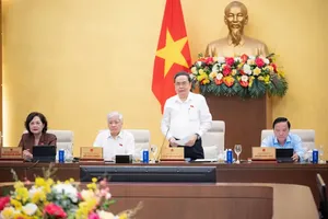 NA Chairman Tran Thanh Man addresses the 16th National Assembly Standing Committee's second session. (Photo: SGGP)