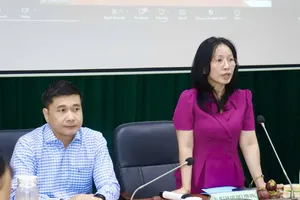 Vice Chairwoman of the Ho Chi Minh City Women’s Union, Huynh Thi Thuy Phuong speaks at the conference. (Photo: SGGP)