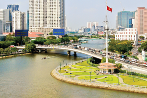 The central area of Ho Chi Minh City seen from Thu Ngu Flagpole (Photo: SGGP)