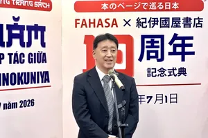 Mr. Furudate Seiki, Deputy Consul General of Japan in Ho Chi Minh City, delivers remarks at the opening ceremony. (Photo: SGGP)