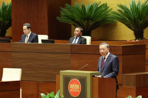 Party General Secretary and State President To Lam addresses the conference on July 1. (Photo: VNA)
