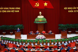 The third meeting of the 14th Party Central Committee opens in Hanoi on July 20. (Photo: VNA)