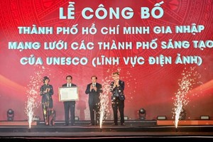 Ho Chi Minh City has been recognized by UNESCO as a Creative City of Film under the UNESCO Creative Cities Network in last November. (Photo: TTXVN)