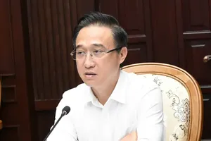 Vice Secretary of the Ho Chi Minh City Party Committee Dang Minh Thong delivers remarks at the conference. (Photo: SGGP)