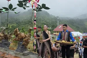 The Xo Dang people's Ginseng Deity Worship Ceremony on Ngoc Linh Mountain (Photo: SGGP)