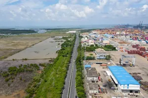 The proposed FTZ site, located near the Cai Mep–Thi Vai seaport complex (Photo: SGGP)
