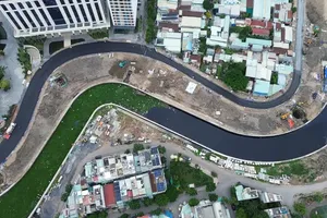 The Xuyen Tam Canal project is expected to be fully completed in 2027. (Photo: SGGP)