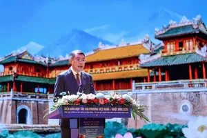 Prime Minister Le Minh Hung speaks at the 2026 Vietnam-Japan Local Cooperation Forum in Hue city on September 6. (Photo: SGGP)