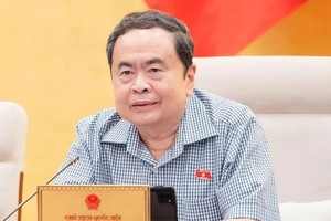NA President Tran Thanh Man addresses the discussion (Photo: National Assembly Portal)
