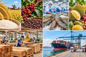 Agro-forestry-fishery exports target over $74 billion in 2026. (Illustration photo generated by AI)