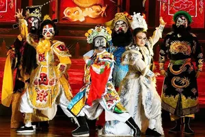 Artists from the Ho Chi Minh City Hat Boi Theater perform during the seminar "Digitalizing Ho Chi Minh City's Cultural and Tourism Data" in July 2026. (Photo: Ho Chi Minh City Hat Boi Theater)