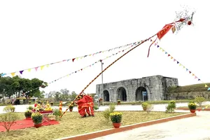 A corner of Ho Dynasty Citadel World Heritage Site (Photo: SGGP)