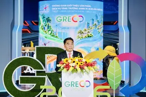 Standing Vice Chairman of the Ho Chi Minh City People's Committee, Nguyen Loc Ha, speaks at the event. (Photo: SGGP)