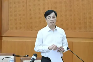 Politburo member, Secretary of the Party Central Committee and Head of the Party Central Committee’s Organization Commission, Nguyen Duy Ngoc, emphasizes Party building efforts and cadre evaluation in Ho Chi Minh City. (Photo: SGGP)