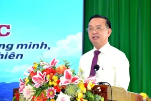 Vice Chairman of the Ho Chi Minh City People's Committee Bui Minh Thanh speaks at the conference. (Photo: SGGP)