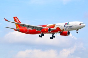 圖: 越捷航空現代客机。
