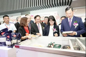 Sản phẩm của Cofidec, thành viên của Tổng Công ty Thương mại Sài Gòn TNHH MTV (SATRA) tham gia triển lãm quốc tế ngành lương thực thực phẩm TPHCM lần thứ 4 năm 2025