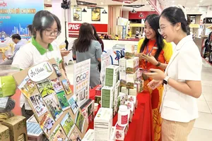 Sản phẩm OCOP được trưng bày tại siêu thị Co.opmart