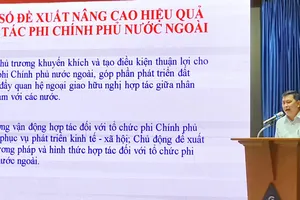 Hội nghị tập huấn nghiệp vụ công tác phi chính phủ nước ngoài tại TPHCM