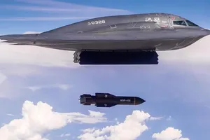 Máy bay ném bom B2 của Mỹ. Ảnh: USAF