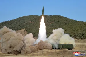 Một vụ thử tên lửa của Triều Tiên. Ảnh tư liệu: KCNA