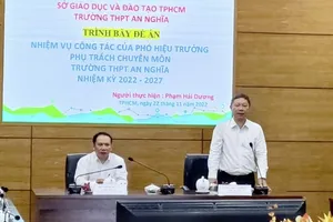 TPHCM: Công bố danh sách 3 ứng viên trúng tuyển vị trí phó hiệu trưởng các trường THPT