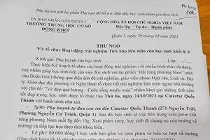 Các trường nói gì về việc tổ chức cho học sinh đi xem phim "Đất rừng phương Nam"?