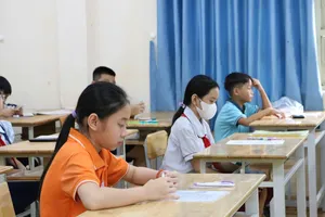 Học sinh tham gia khảo sát năng lực tuyển sinh vào lớp 6 năm học 2025-2026 tại TP Thủ Đức (trước khi thực hiện sắp xếp lại bộ máy hành chính)