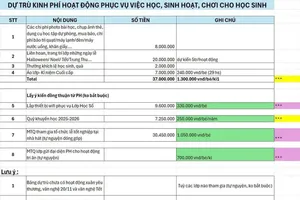 TPHCM: Một hiệu trưởng bị đề nghị kiểm điểm vì liên quan đến thu chi đầu năm