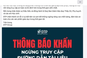 Ngừng truy cập sách điện tử dành cho học sinh tiểu học có nội dung người lớn