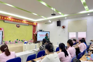 Cán bộ quản lý, giáo viên Trường Mầm non Bến Thành (phường Bến Thành) tham gia tập huấn chuyên môn trong hè. Ảnh minh họa