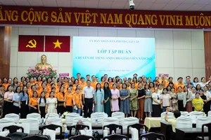Phường Gò Vấp tổ chức tập huấn nâng cao năng lực tiếng Anh cho giáo viên vào sáng 22-8