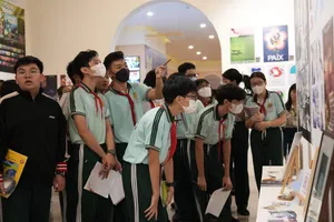 Học sinh Trường THCS Hà Huy Tập (phường Gia Định, TPHCM) tham gia hoạt động ngoại khóa tại bảo tàng