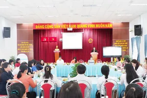 Tọa đàm chia sẻ kinh nghiệm thực hiện dự án hỗ trợ nâng cao chất lượng chăm sóc, nuôi dưỡng, giáo dục trẻ mầm non tại địa bàn có khu công nghiệp (KCN), cụm công nghiệp do Bộ GD-ĐT tổ chức tại Trường Mầm non 19/5 (phường Tân Thuận, TPHCM)