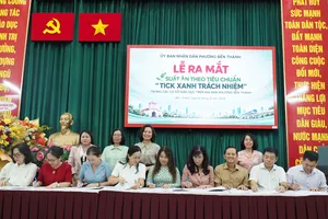 9 trường học trên địa bàn phường Bến Thành ký kết tham gia mô hình "Tick xanh trách nhiệm"