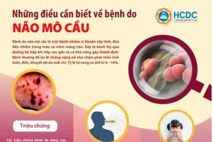 Thông tin đăng tải về bệnh não mô cầu của Trường Tiểu học Trang Tấn Khương (xã Hiệp Phước)
