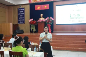 Cô Phạm Thị Bé Hiền, nguyên hiệu trưởng Trường THPT chuyên Lê Hồng Phong, hiện nay là Trưởng Phòng Giáo dục phổ thông (Sở GD-ĐT TPHCM) chia sẻ tại lễ công bố chuỗi hoạt động kỷ niệm 100 năm thành lập trường