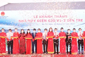 Bến Tre: Khánh thành công trình điện gió thương mại đầu tiên với công suất 30 MW  ​