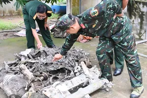 Cải tạo vuông tôm, phát hiện xác máy bay của quân đội Mỹ
