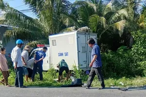 Hiện trường vụ tai nạn. Ảnh: NL