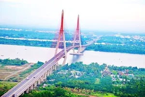 Cầu Cần Thơ hiện hữu. Nguồn Internet