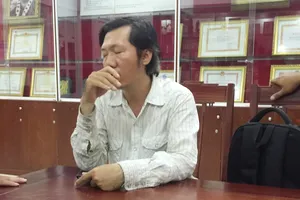 Nguyễn Tấn Quan, đối tượng giả danh phóng viên Báo SGGP khi bị phát hiện, bắt giữ tại Hội Liên hiệp Phụ nữ TPHCM