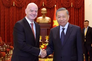 Tổng Bí thư, Chủ tịch nước Tô Lâm tiếp Chủ tịch FIFA Gianni Infantino